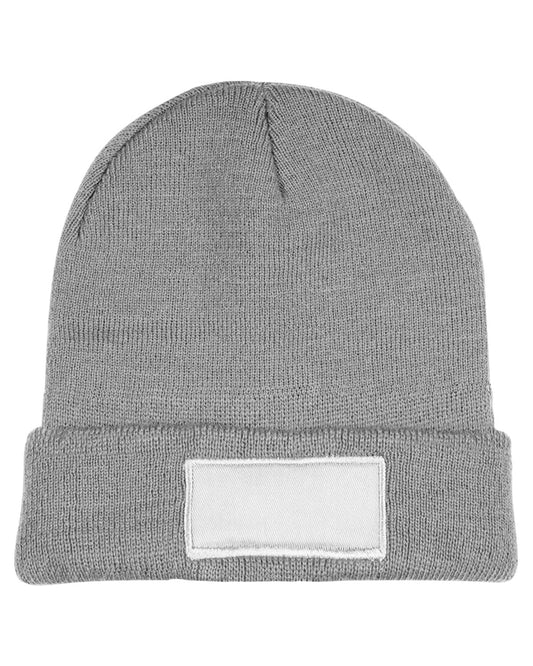 Prime Line Knit Beanie With Patch HW110