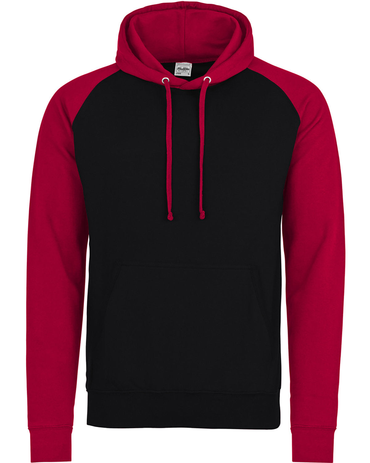 Just Hoods By AWDis Adult Midweight Contrast Baseball Hooded Sweatshirt JHA009