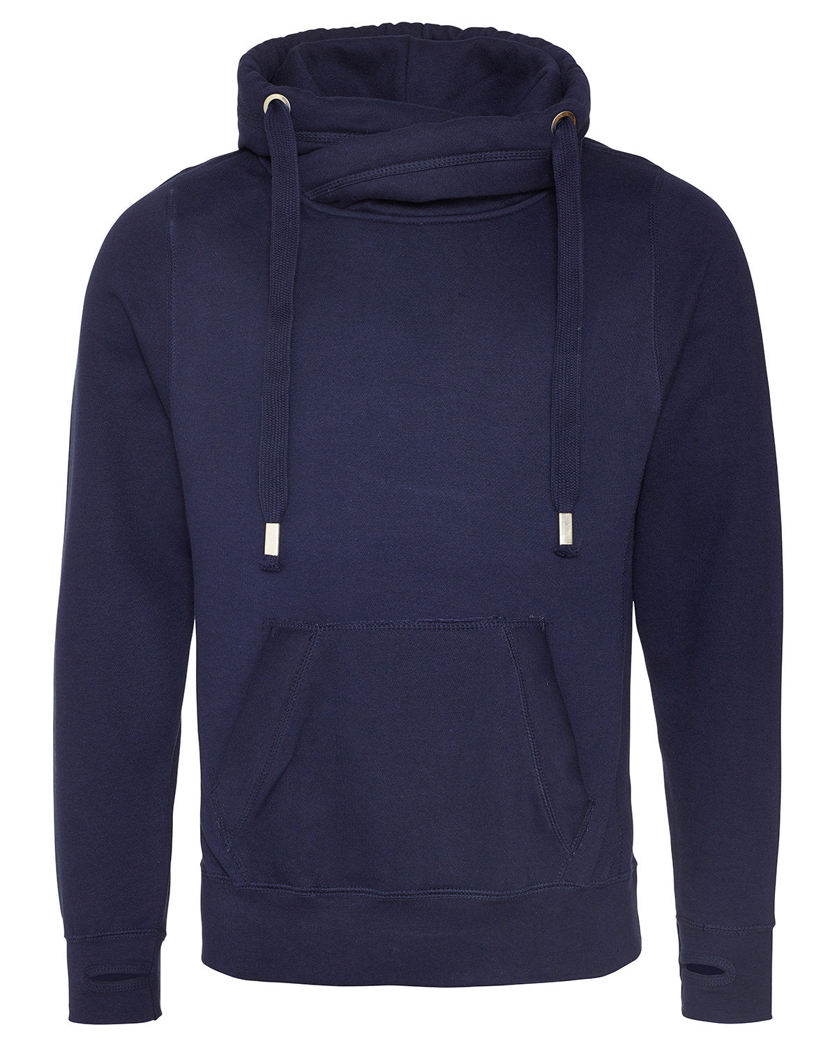 Just Hoods By AWDis Men's Heavyweight Cross Over Neck Hooded Sweatshirt JHA021