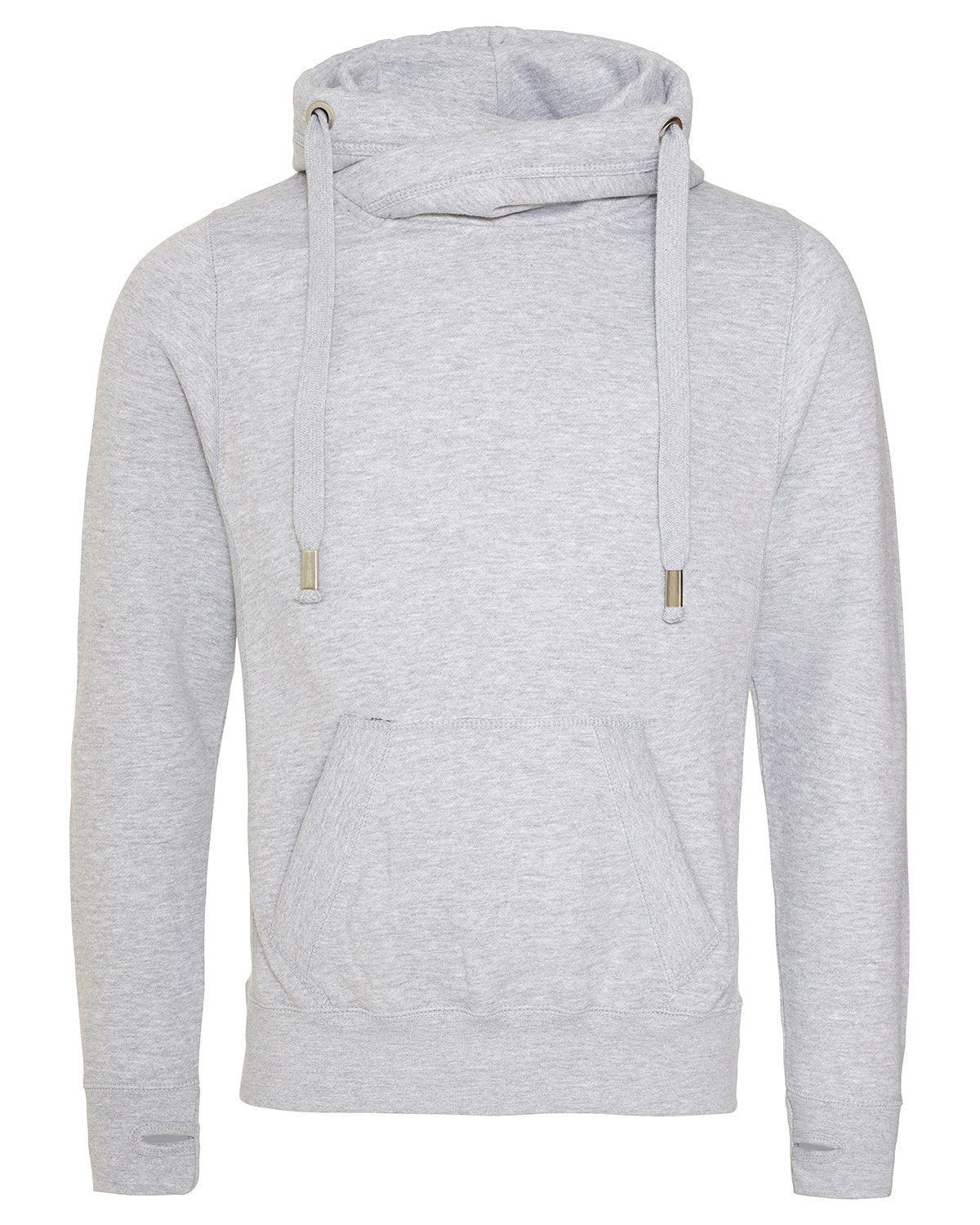 Just Hoods By AWDis Men's Heavyweight Cross Over Neck Hooded Sweatshirt JHA021