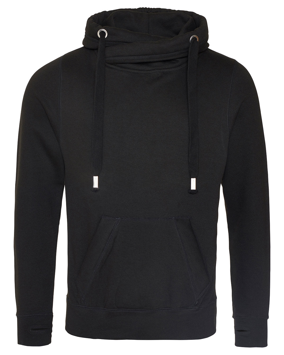 Just Hoods By AWDis Men's Heavyweight Cross Over Neck Hooded Sweatshirt JHA021