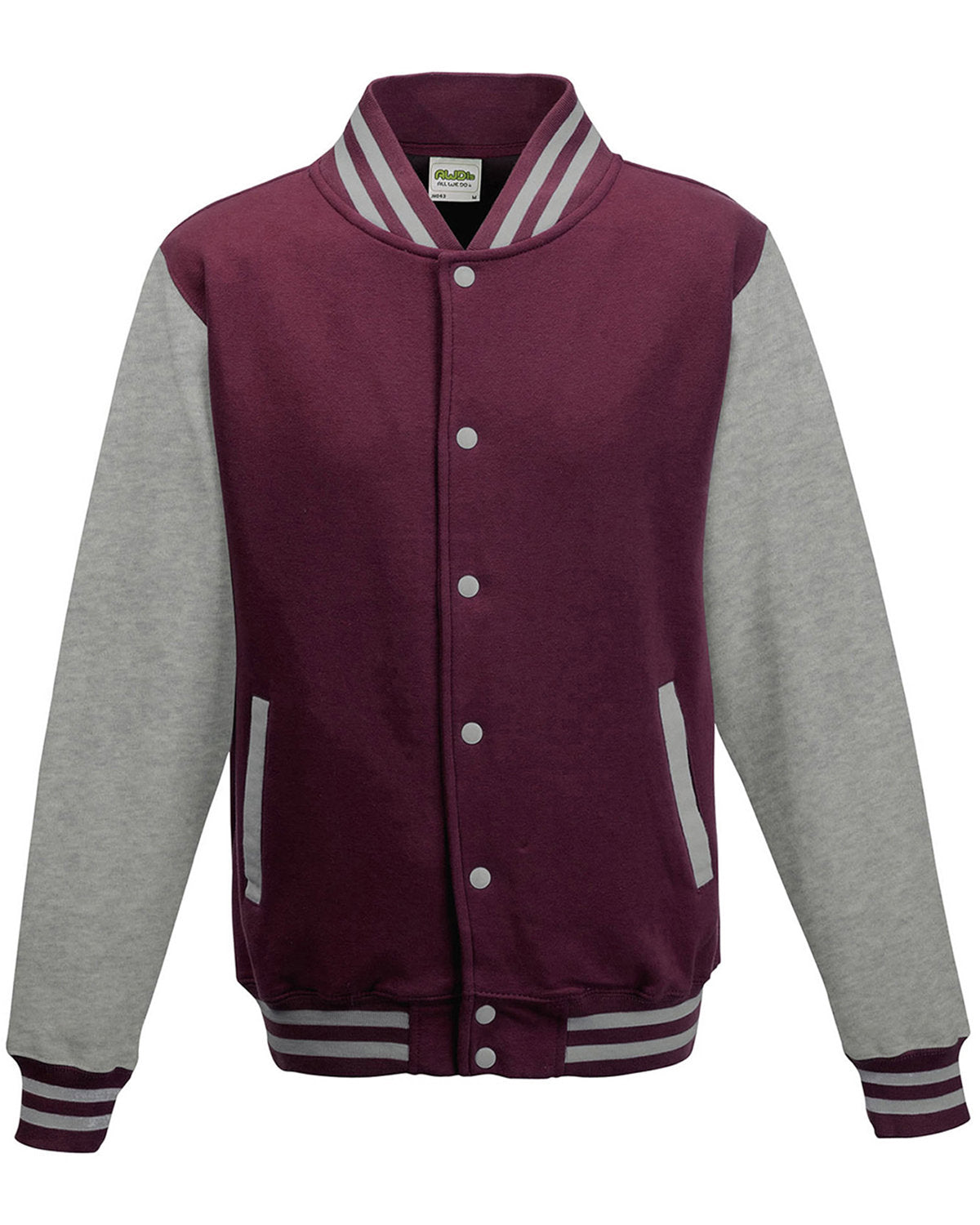 Just Hoods By AWDis Men's Heavyweight Letterman Jacket JHA043