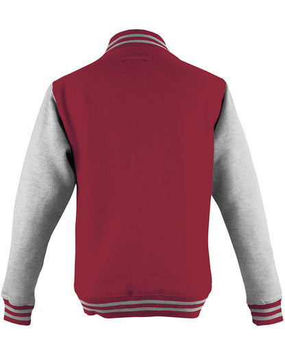 Just Hoods By AWDis Men's Heavyweight Letterman Jacket JHA043