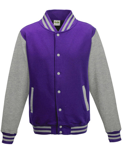 Just Hoods By AWDis Men's Heavyweight Letterman Jacket JHA043