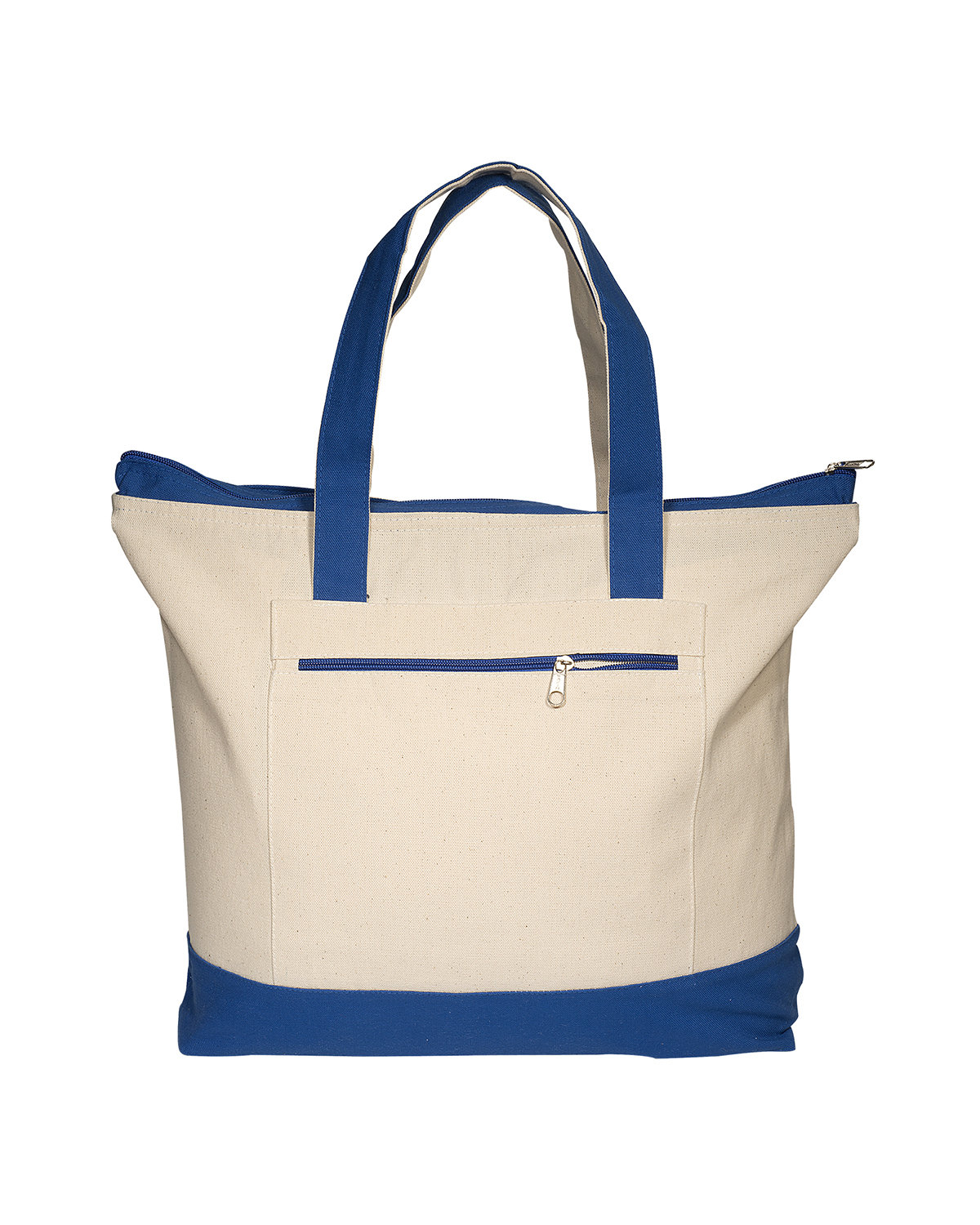 Prime Line Zippered Cotton Boat Tote Bag LT-3083