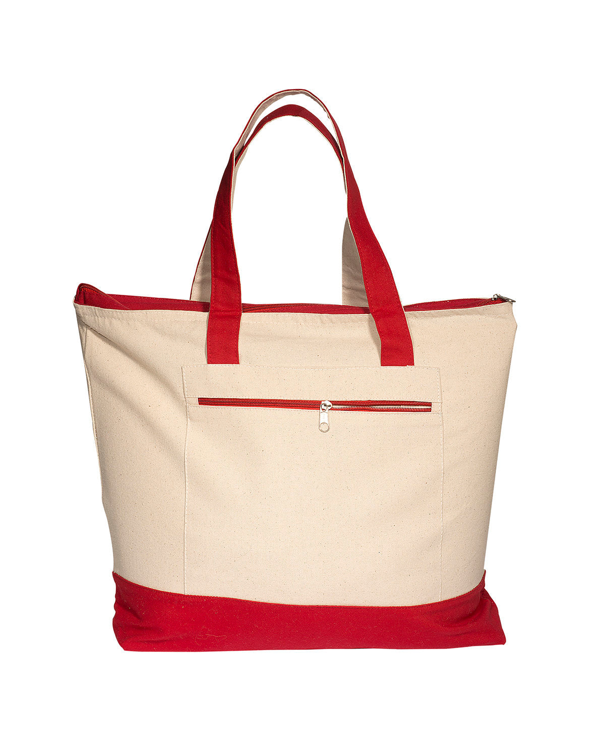 Prime Line Zippered Cotton Boat Tote Bag LT-3083