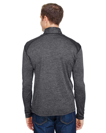 A4 Men's Tonal Space-Dye Quarter-Zip N4010