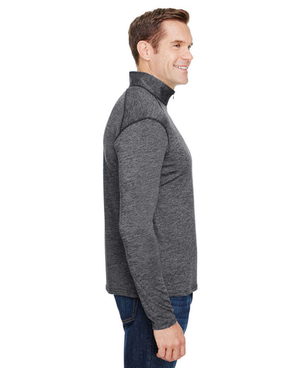 A4 Men's Tonal Space-Dye Quarter-Zip N4010