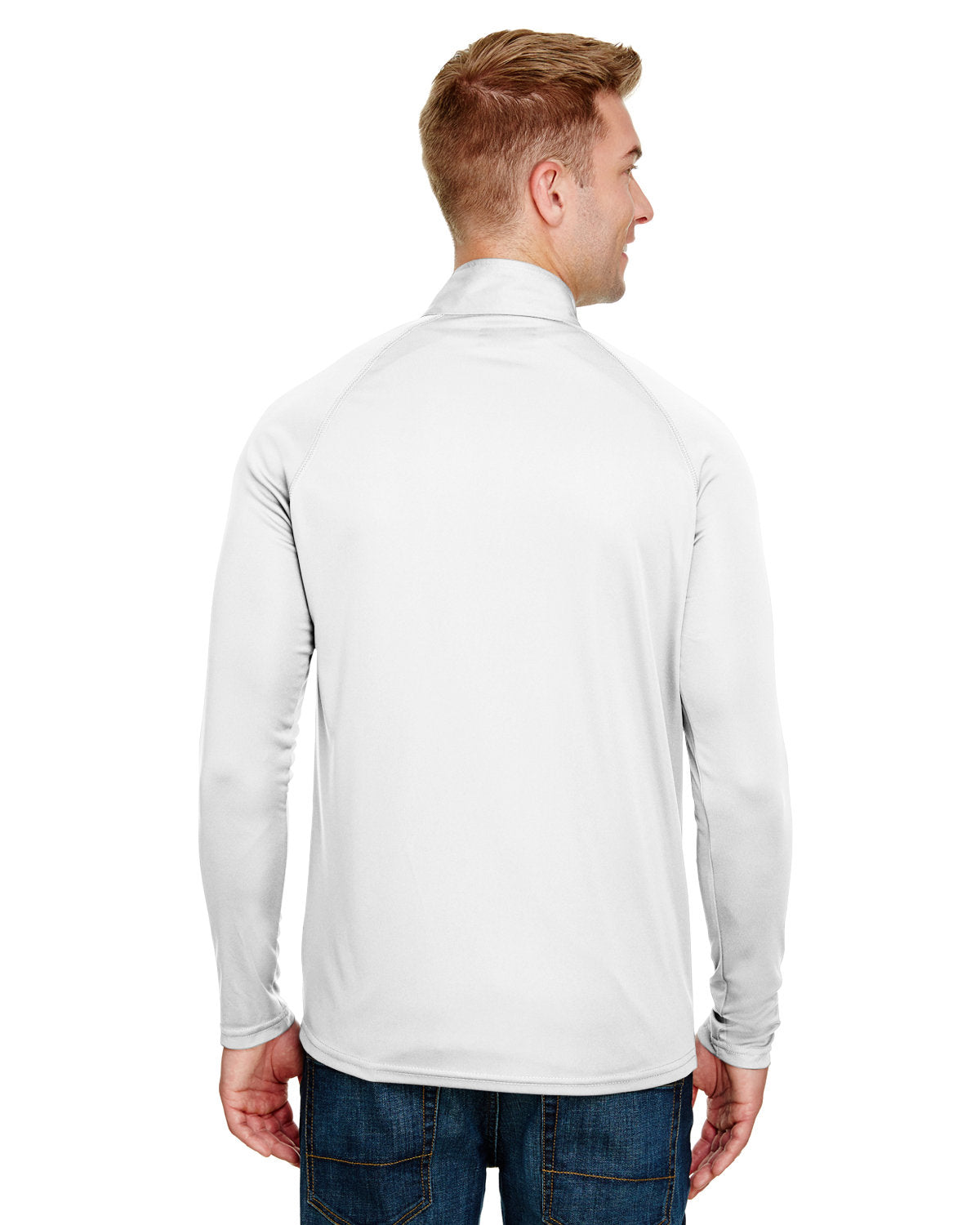 A4 Adult Daily Polyester Quarter-Zip N4268