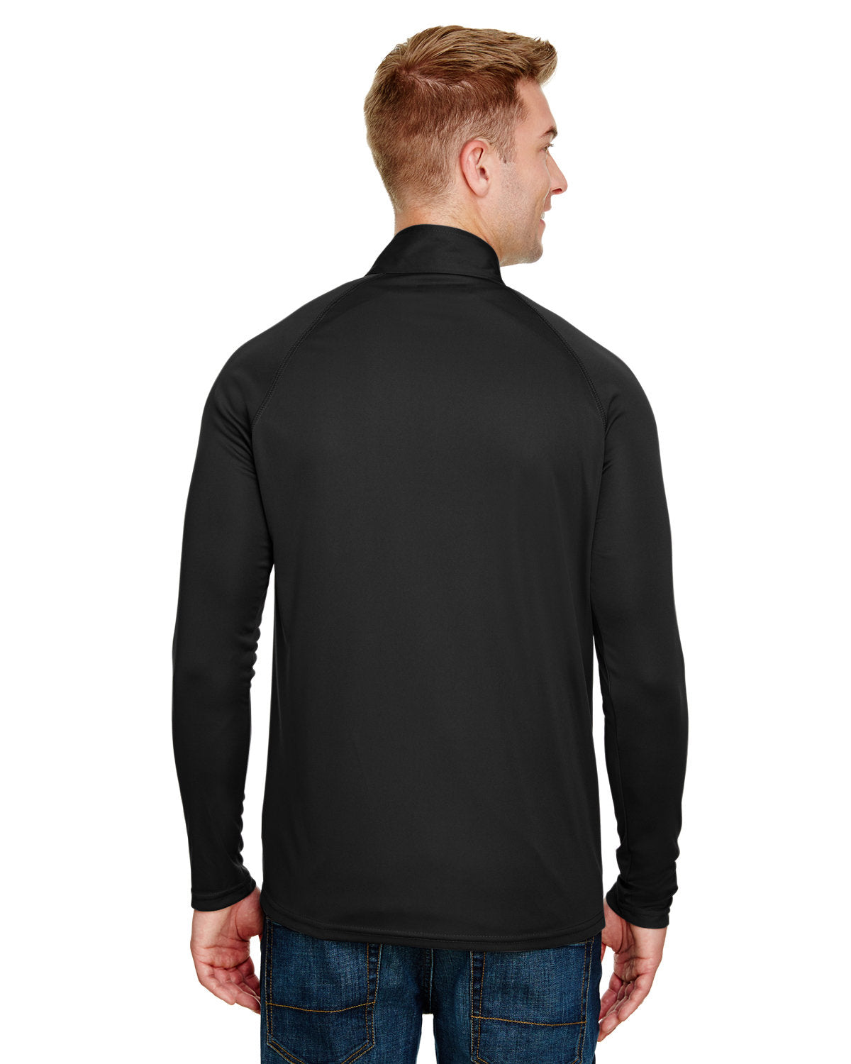 A4 Adult Daily Polyester Quarter-Zip N4268