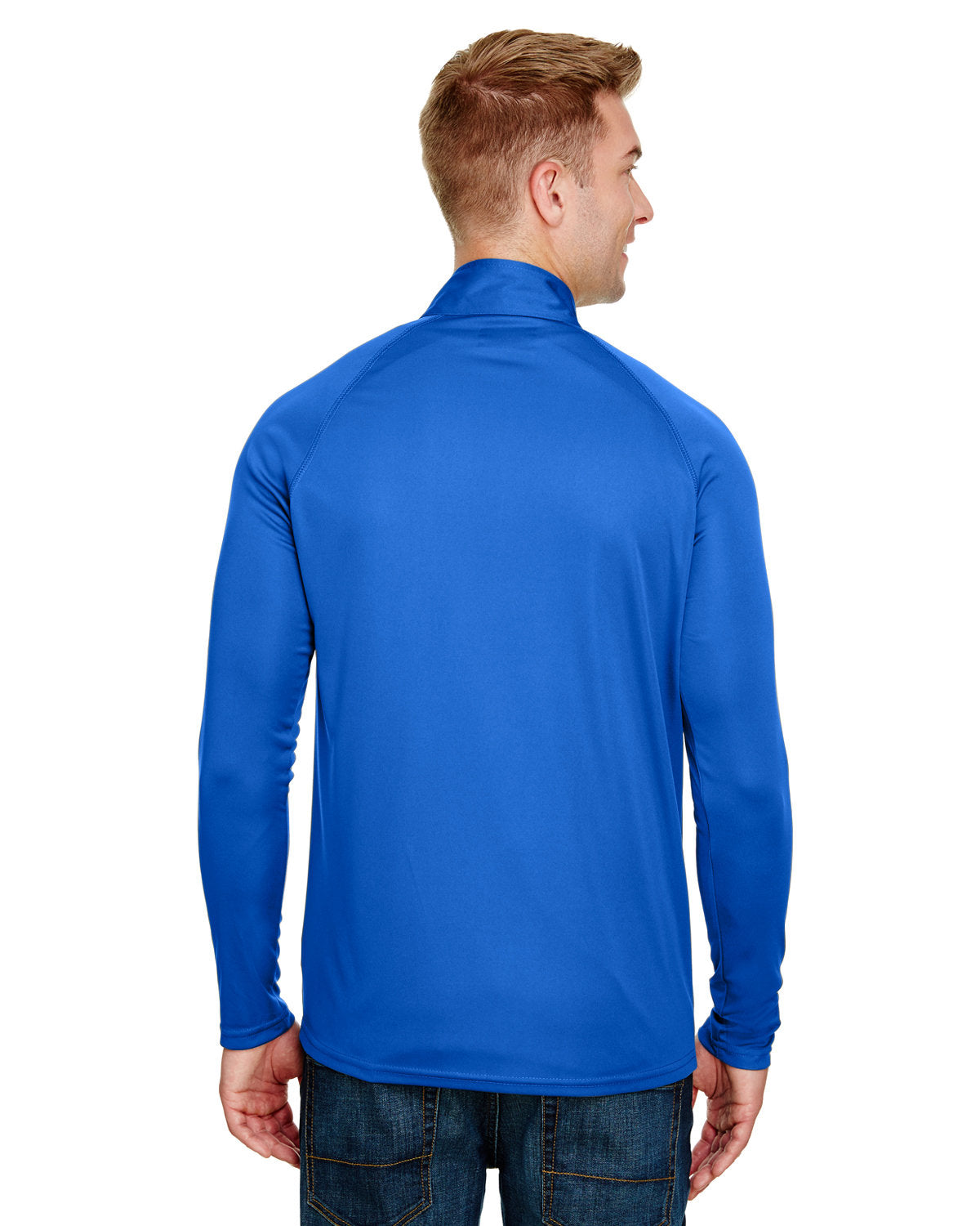 A4 Adult Daily Polyester Quarter-Zip N4268