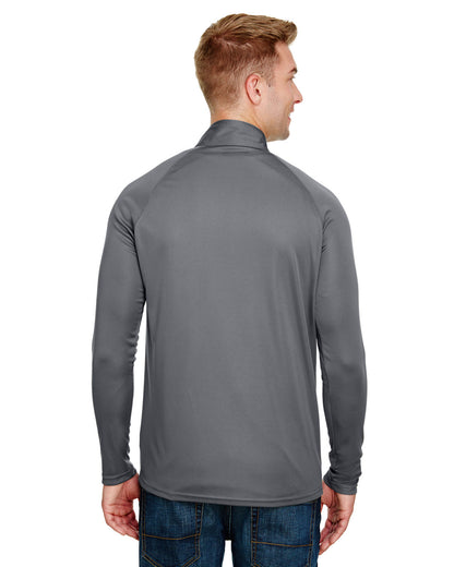 A4 Adult Daily Polyester Quarter-Zip N4268