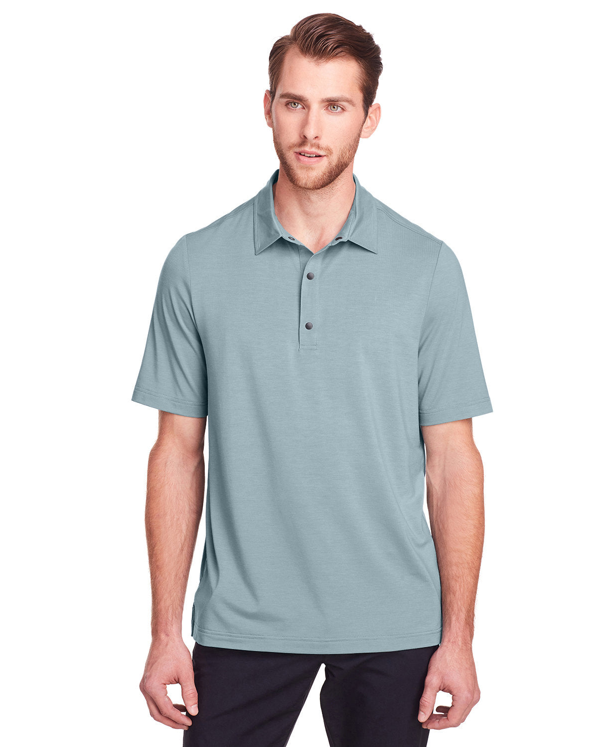 North End Men's JAQ Snap-Up Stretch Performance Polo NE100