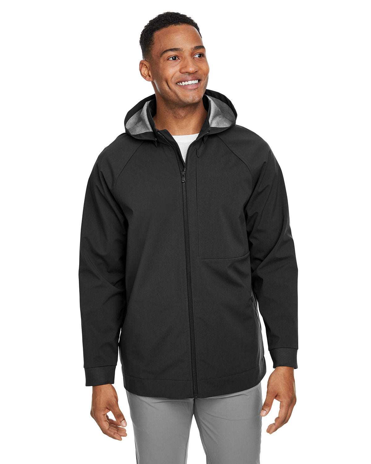 North End Men's City Hybrid Soft Shell Hooded Jacket NE718