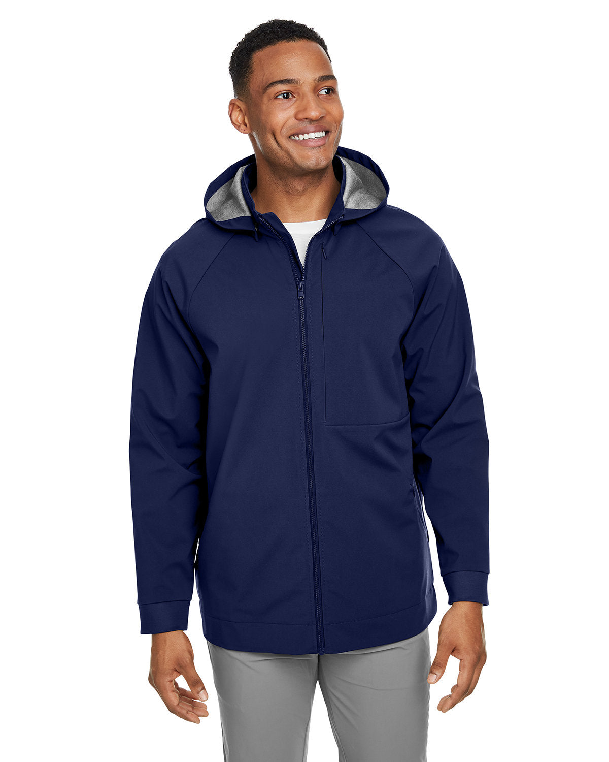 North End Men's City Hybrid Soft Shell Hooded Jacket NE718