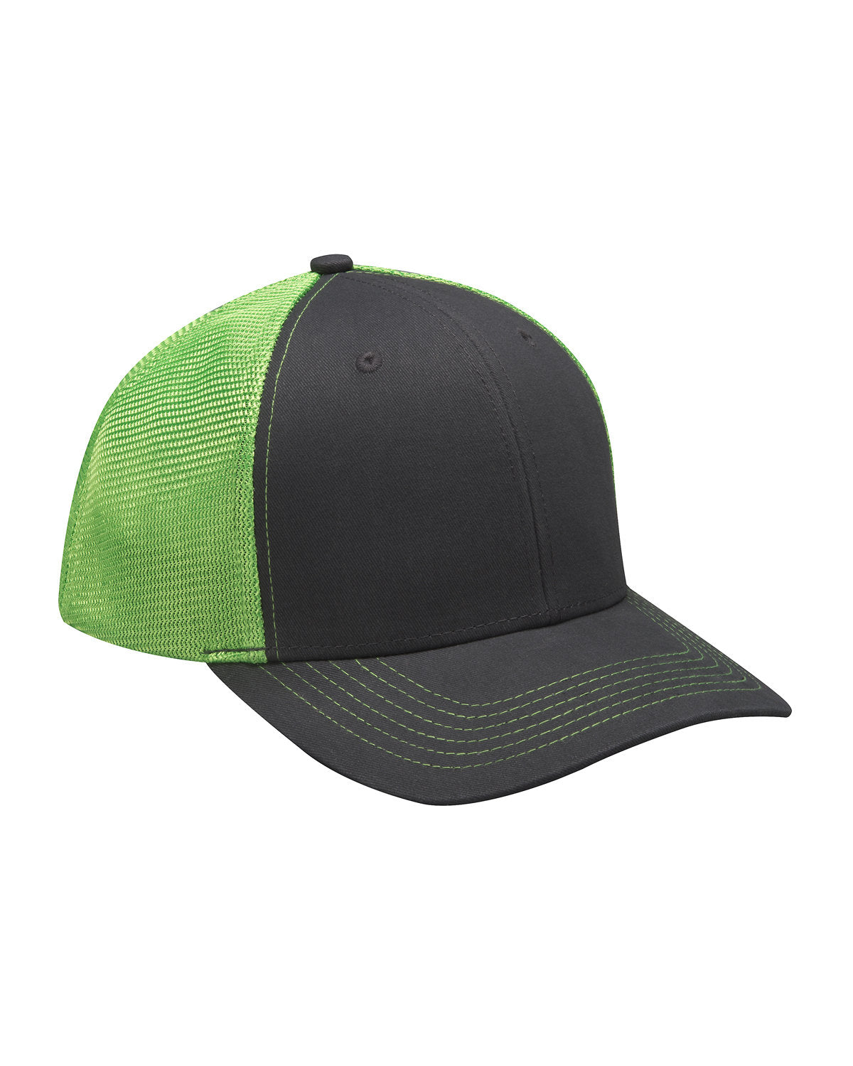 Adams Brushed Cotton/Soft Mesh Trucker Style Cap PR102