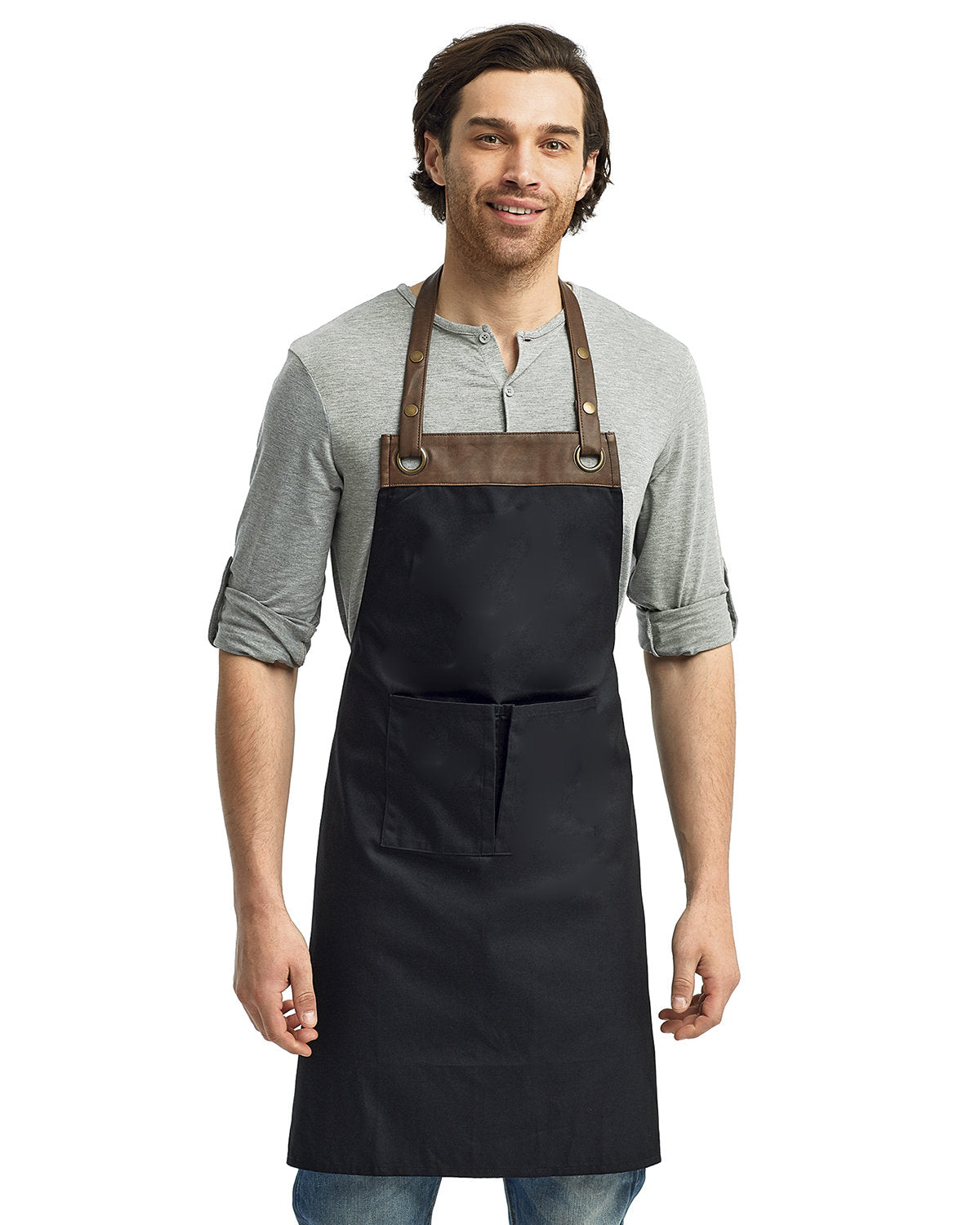 Artisan Collection by Reprime Espresso Bib Apron RP123