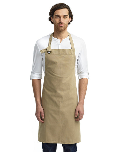 Artisan Collection by Reprime Unisex Calibre Heavy Cotton Canvas Bib Apron RP130