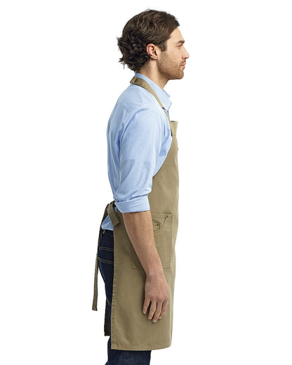 Artisan Collection by Reprime Unisex Cotton Chino Bib Apron RP132