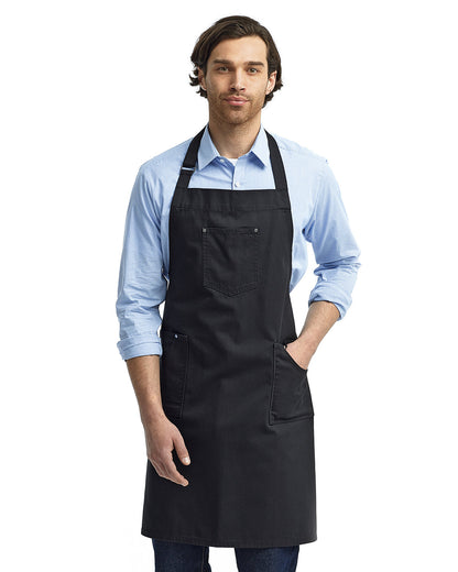 Artisan Collection by Reprime Unisex Cotton Chino Bib Apron RP132