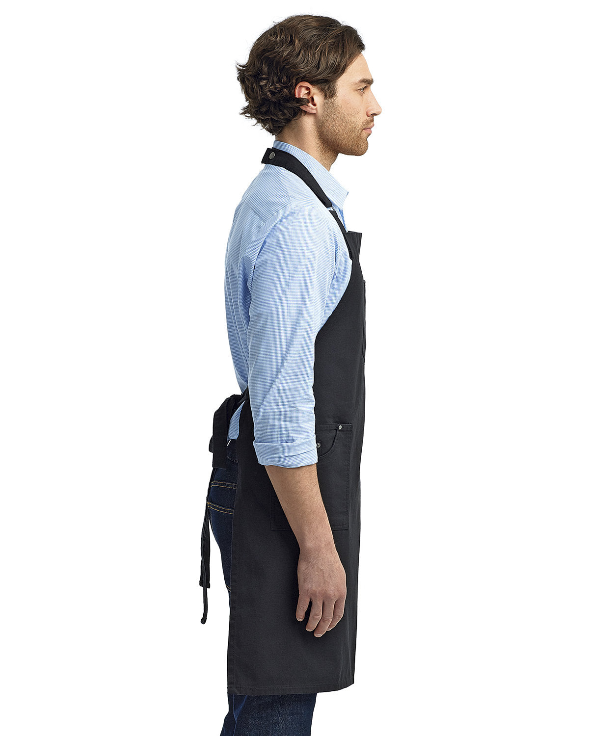 Artisan Collection by Reprime Unisex Cotton Chino Bib Apron RP132