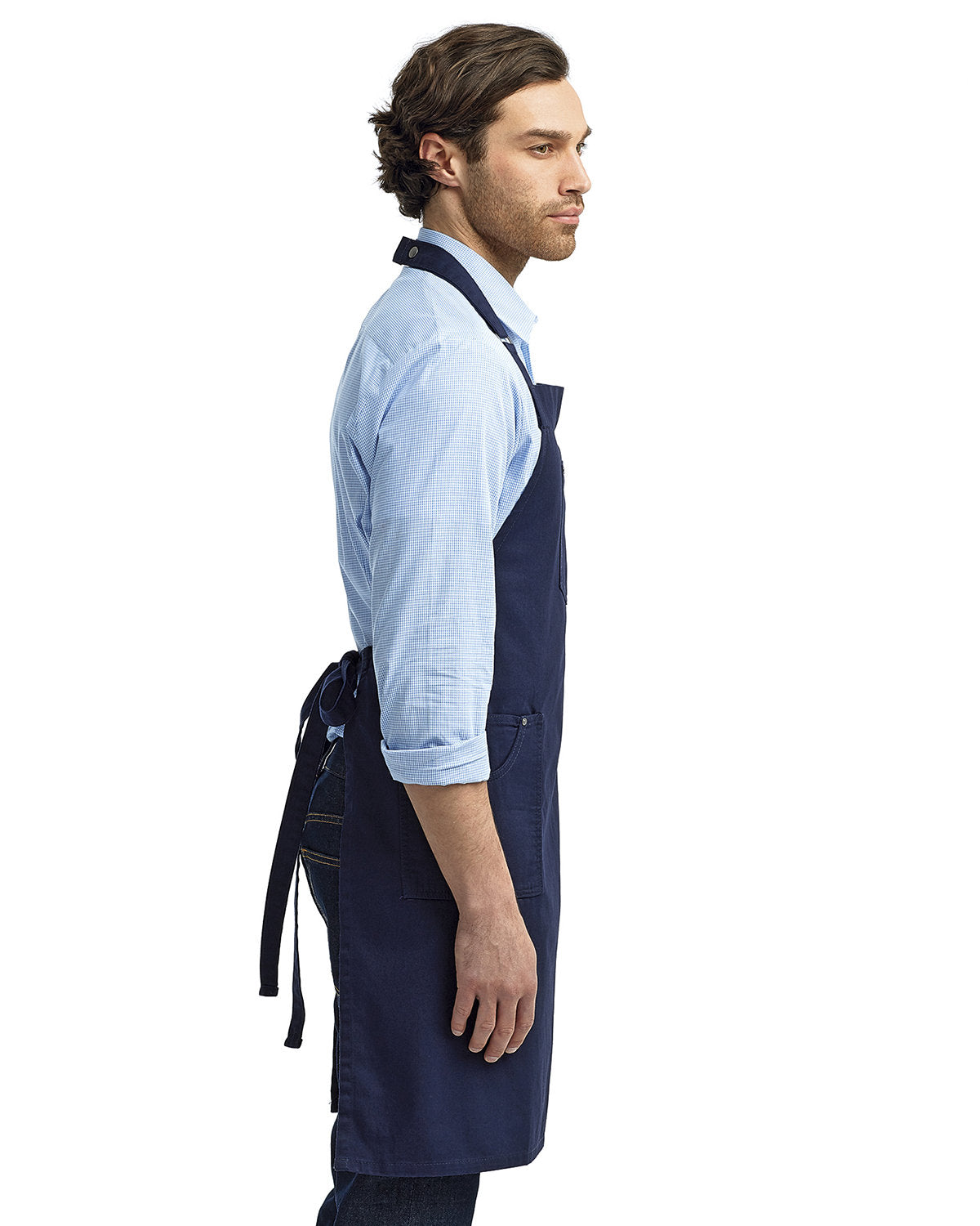 Artisan Collection by Reprime Unisex Cotton Chino Bib Apron RP132