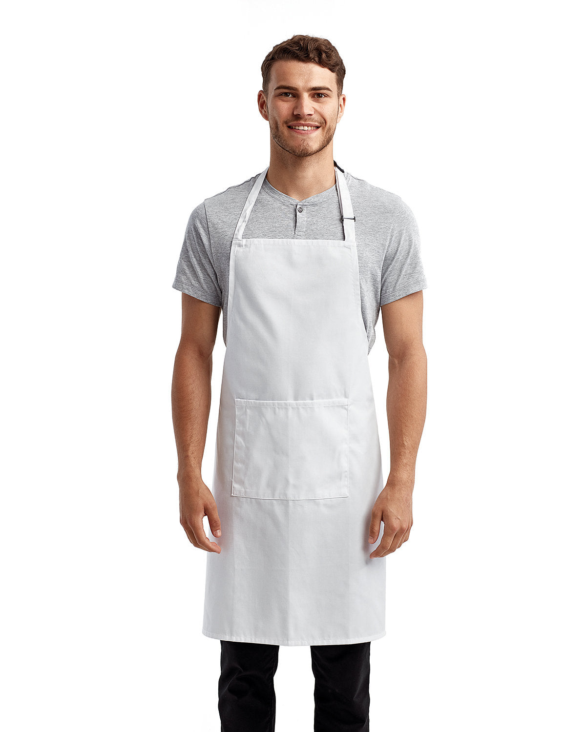 Artisan Collection by Reprime Unisex 'Colours' Recycled Bib Apron with Pocket RP154