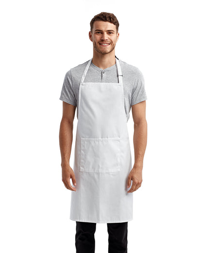 Artisan Collection by Reprime Unisex 'Colours' Recycled Bib Apron with Pocket RP154