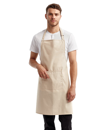 Artisan Collection by Reprime Unisex 'Colours' Recycled Bib Apron with Pocket RP154