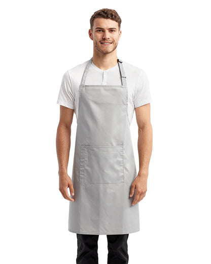 Artisan Collection by Reprime Unisex 'Colours' Recycled Bib Apron with Pocket RP154