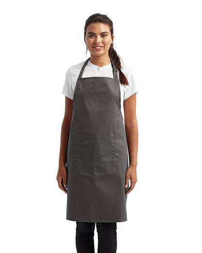 Artisan Collection by Reprime Unisex 'Colours' Recycled Bib Apron with Pocket RP154