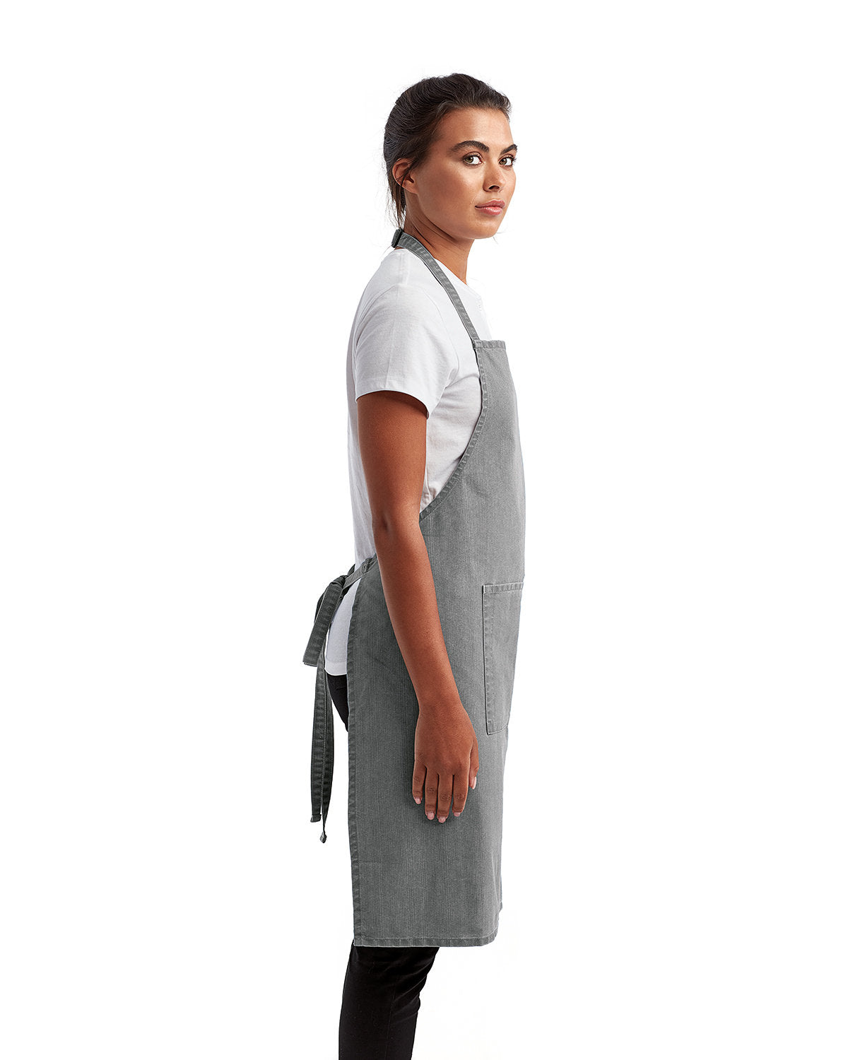 Artisan Collection by Reprime Unisex 'Colours' Recycled Bib Apron with Pocket RP154