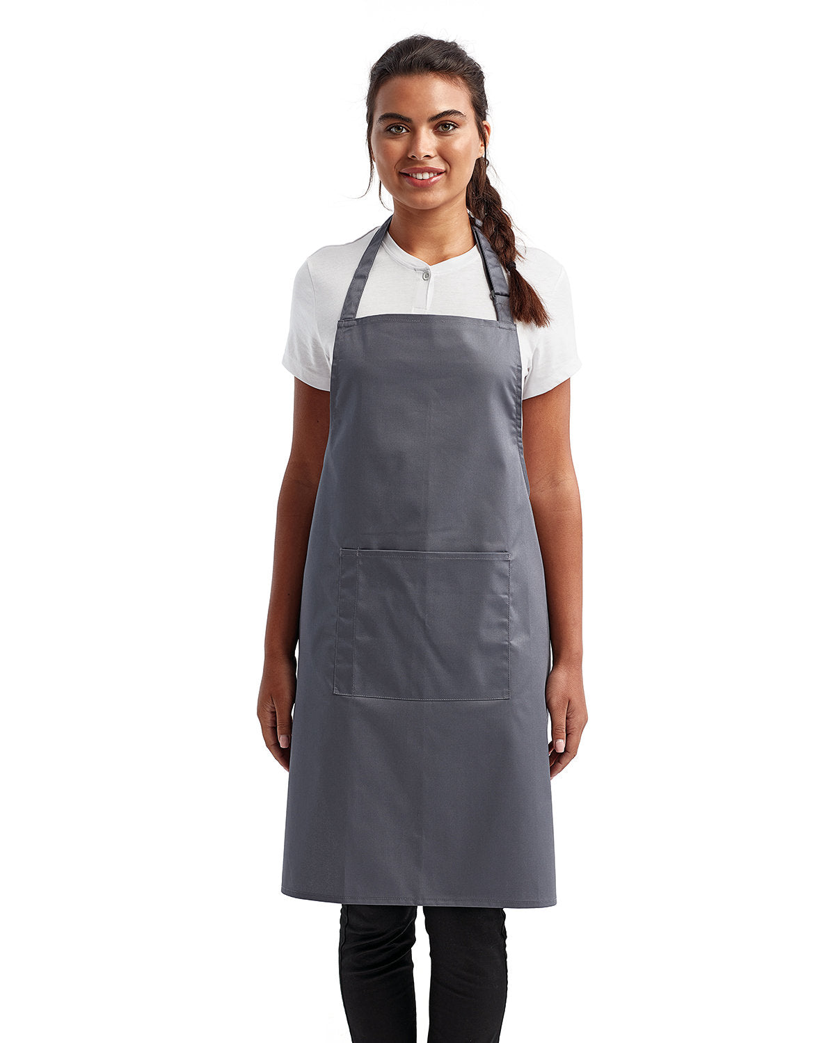 Artisan Collection by Reprime Unisex 'Colours' Recycled Bib Apron with Pocket RP154