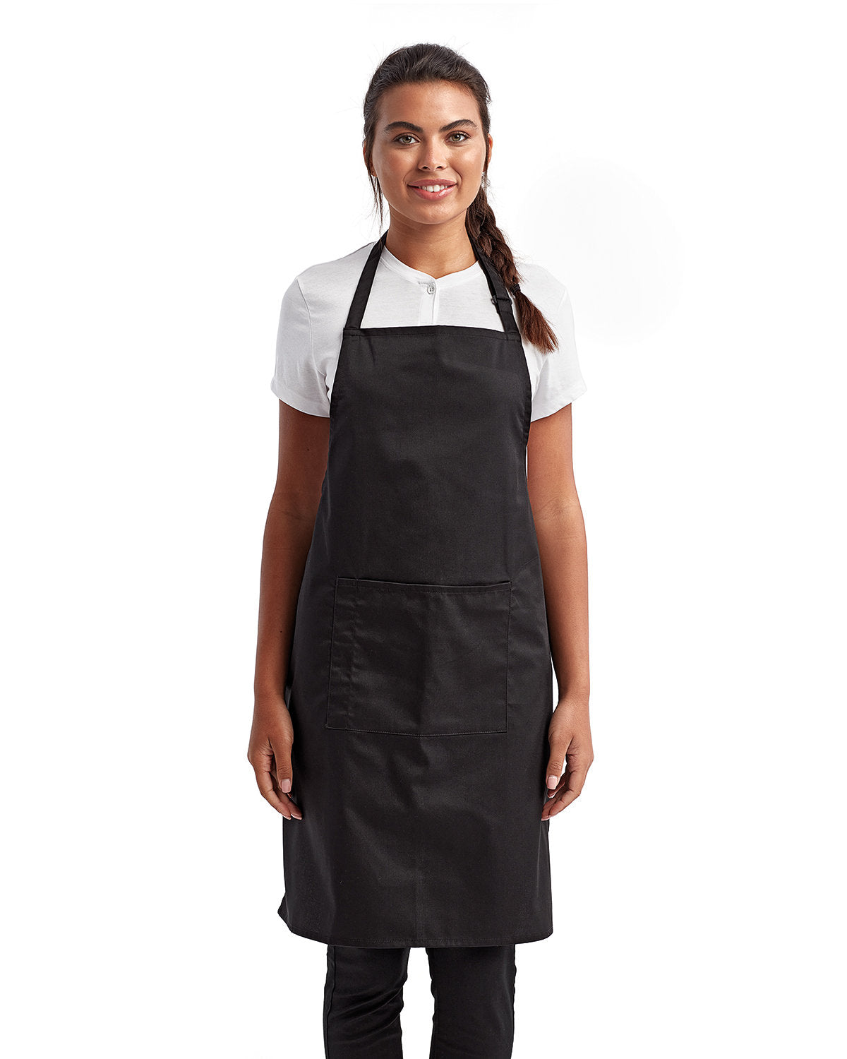 Artisan Collection by Reprime Unisex 'Colours' Recycled Bib Apron with Pocket RP154