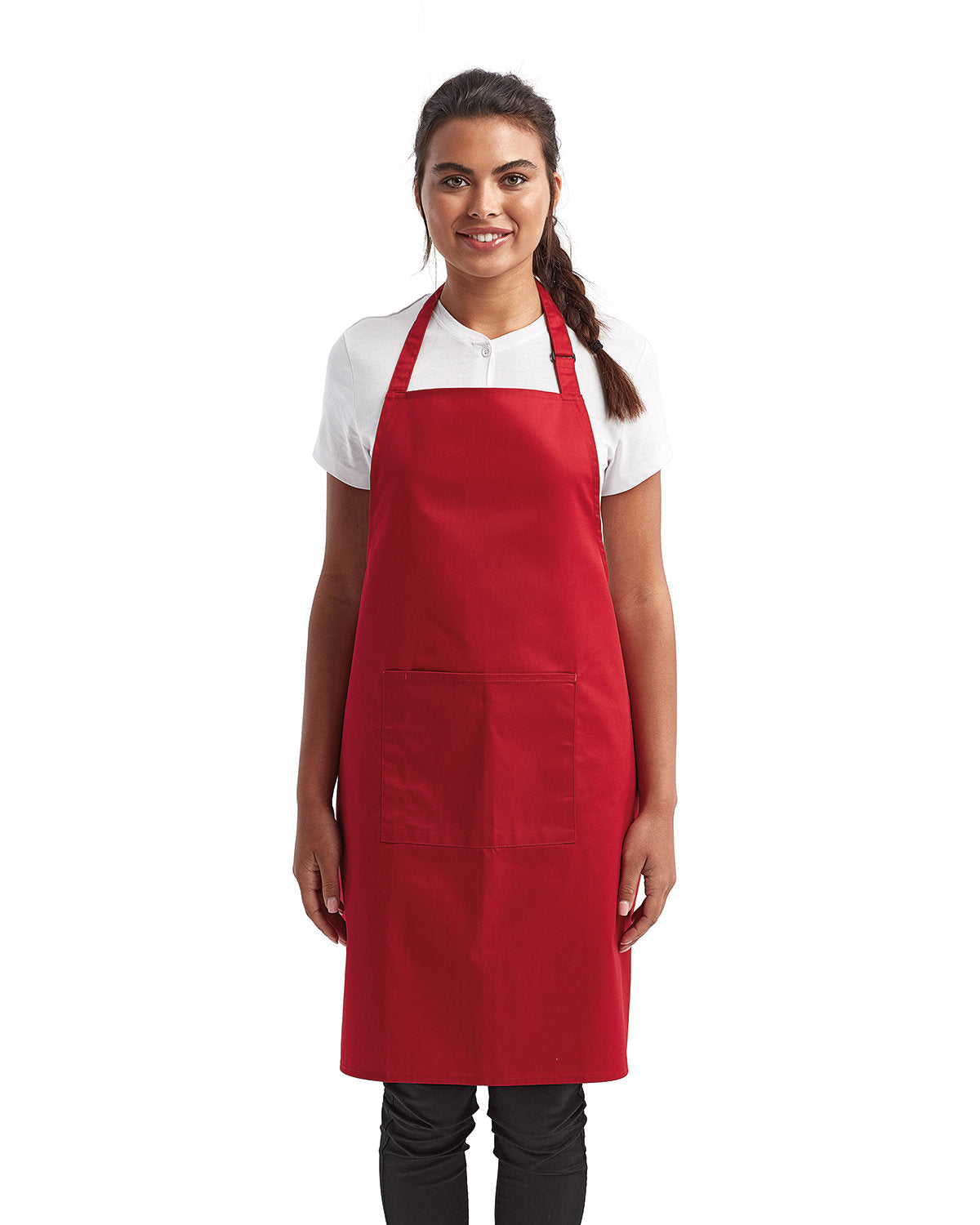 Artisan Collection by Reprime Unisex 'Colours' Recycled Bib Apron with Pocket RP154