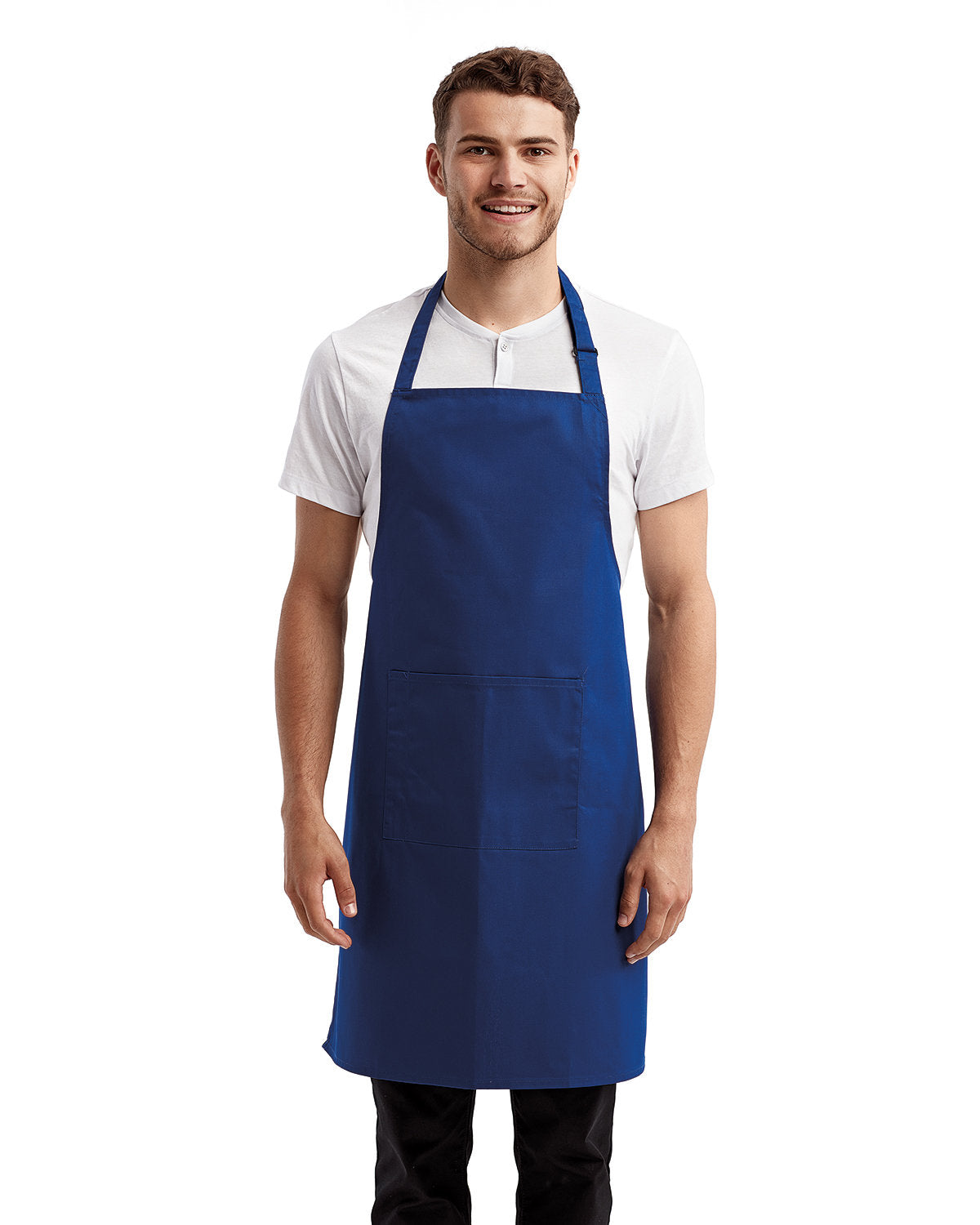 Artisan Collection by Reprime Unisex 'Colours' Recycled Bib Apron with Pocket RP154