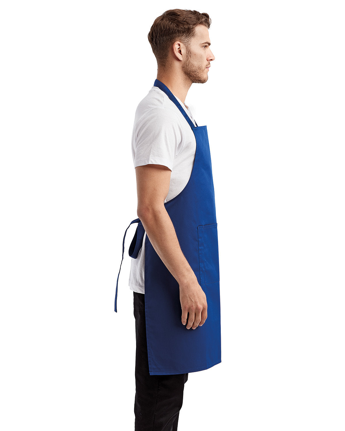 Artisan Collection by Reprime Unisex 'Colours' Recycled Bib Apron with Pocket RP154