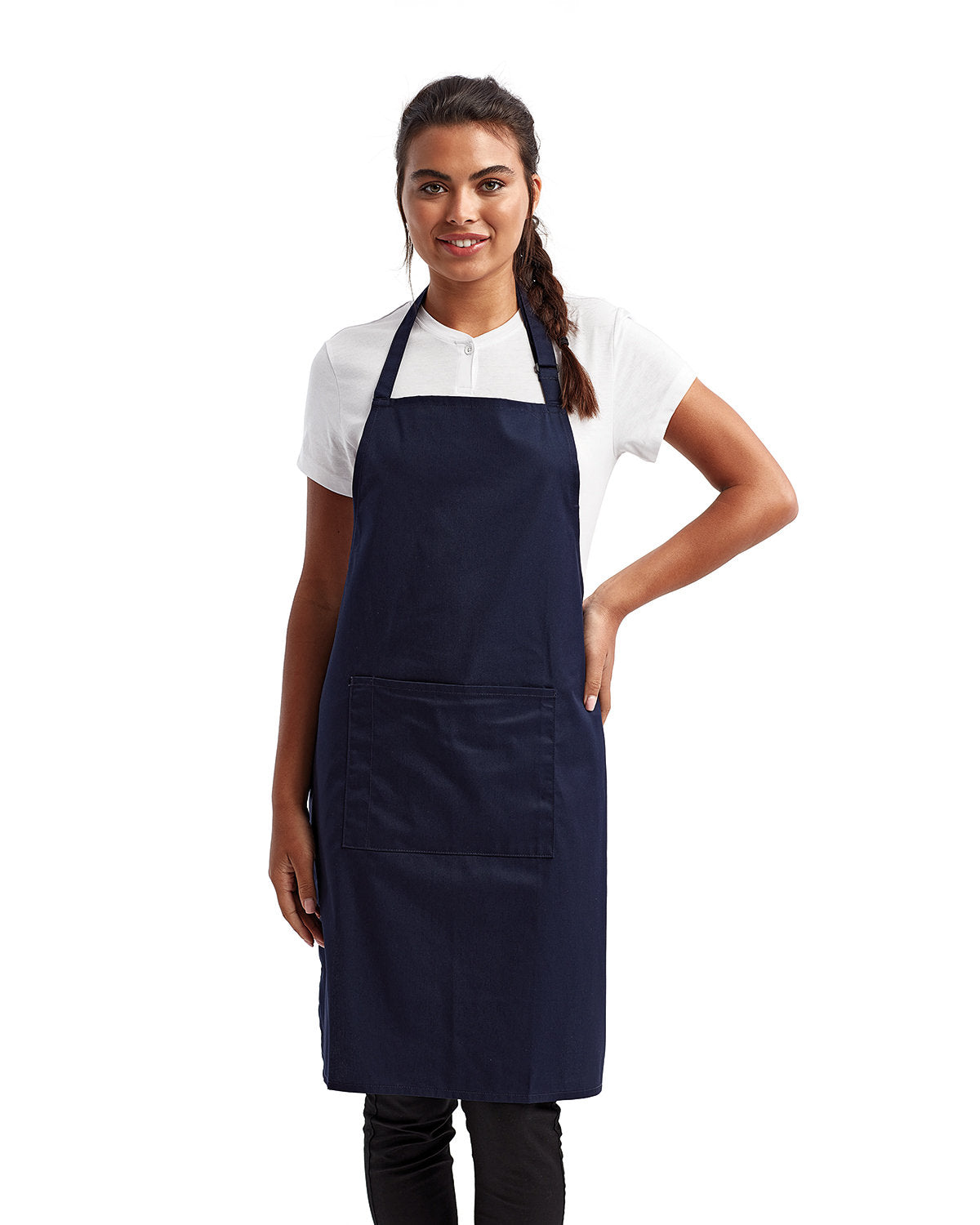 Artisan Collection by Reprime Unisex 'Colours' Recycled Bib Apron with Pocket RP154