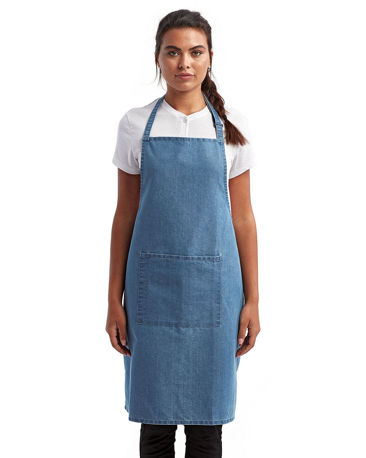 Artisan Collection by Reprime Unisex 'Colours' Recycled Bib Apron with Pocket RP154