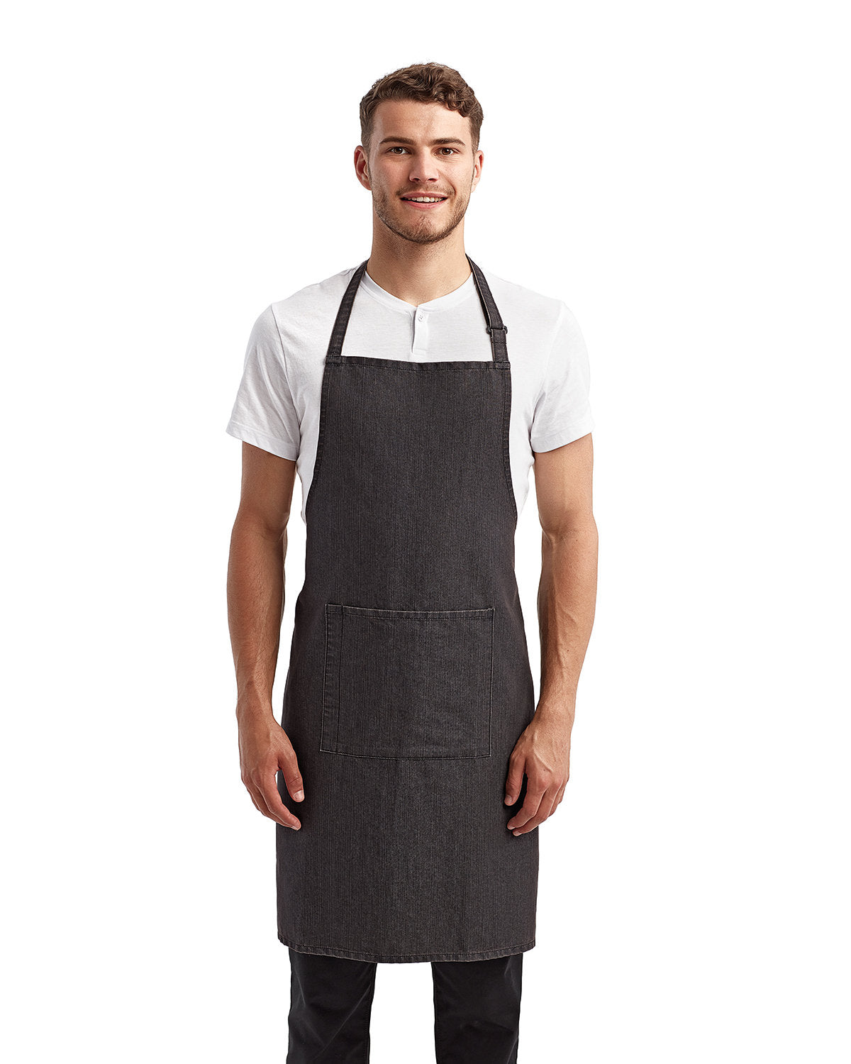 Artisan Collection by Reprime Unisex 'Colours' Recycled Bib Apron with Pocket RP154