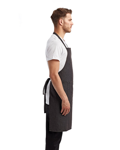 Artisan Collection by Reprime Unisex 'Colours' Recycled Bib Apron with Pocket RP154