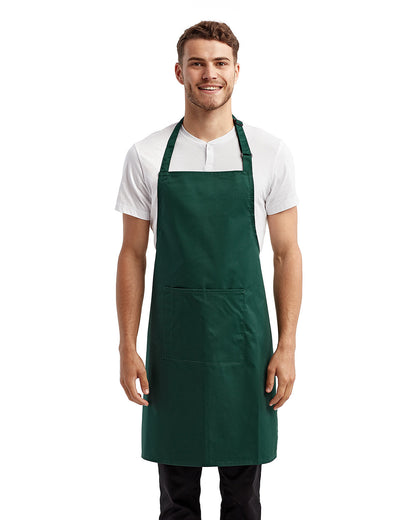 Artisan Collection by Reprime Unisex 'Colours' Recycled Bib Apron with Pocket RP154