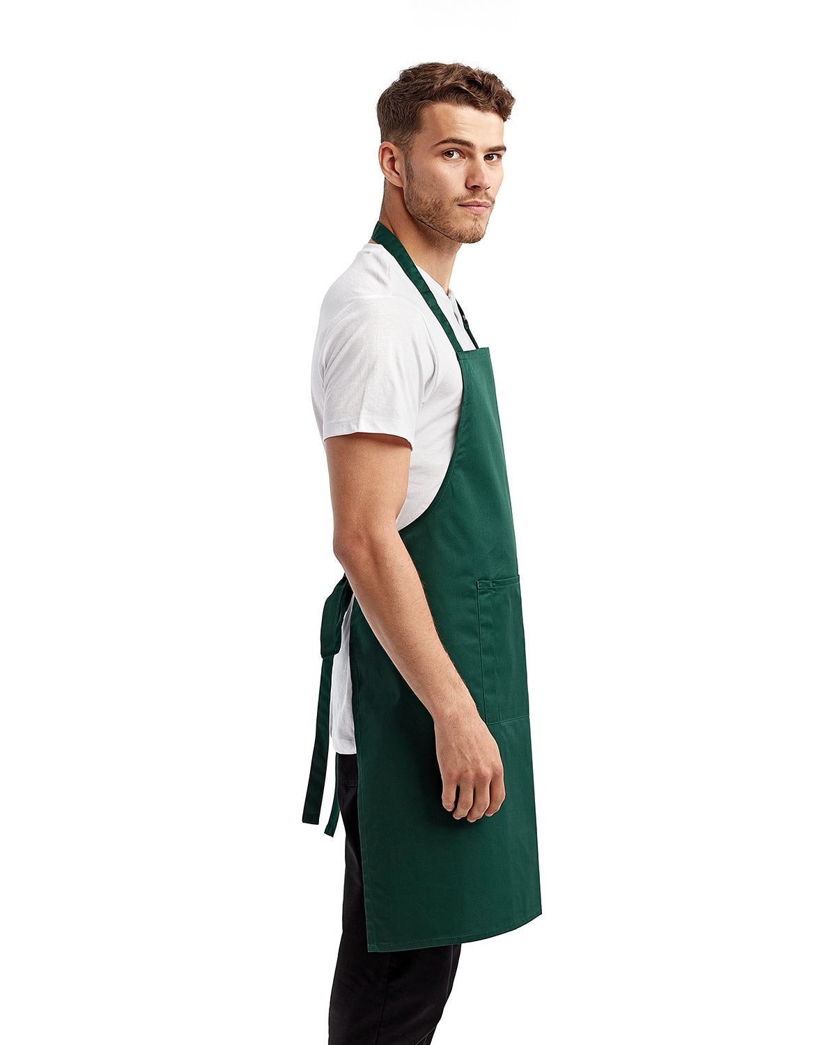 Artisan Collection by Reprime Unisex 'Colours' Recycled Bib Apron with Pocket RP154