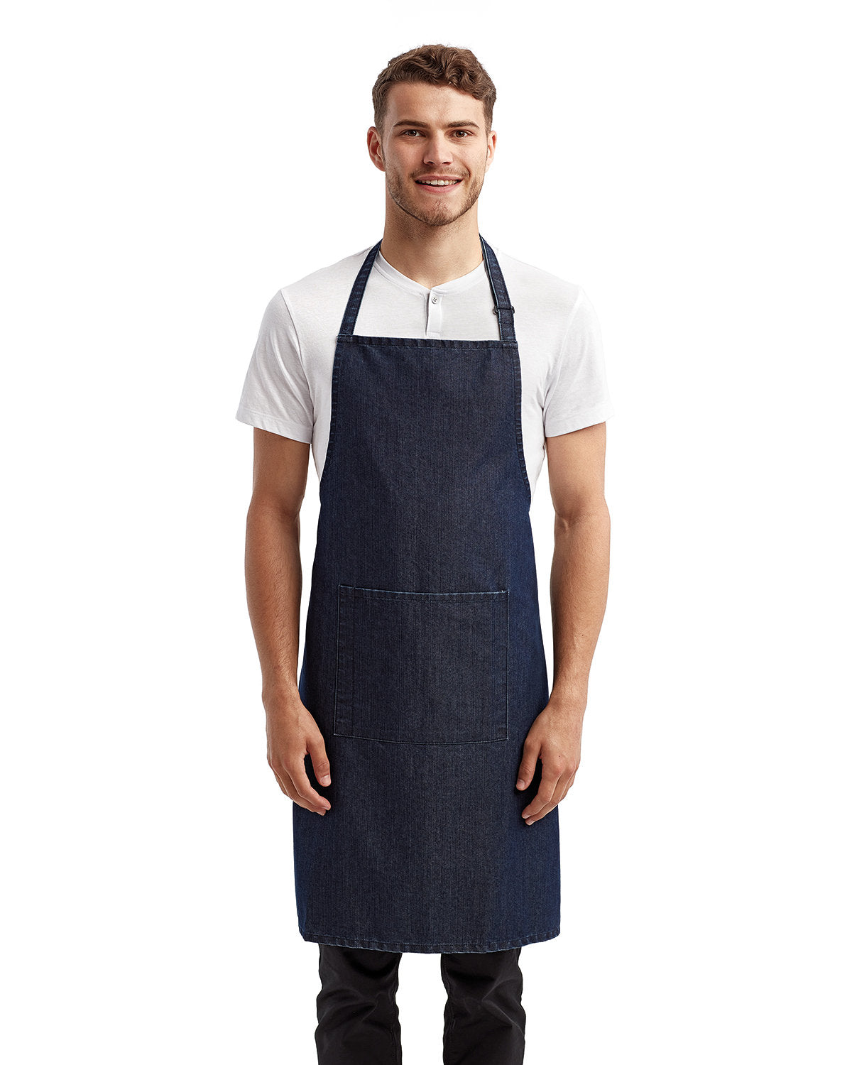 Artisan Collection by Reprime Unisex 'Colours' Recycled Bib Apron with Pocket RP154