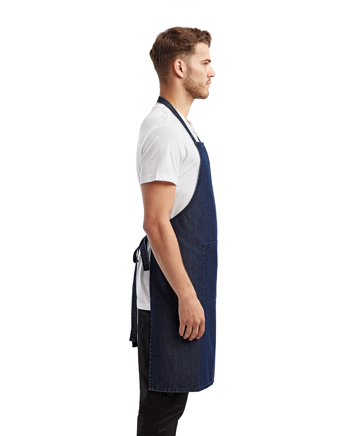 Artisan Collection by Reprime Unisex 'Colours' Recycled Bib Apron with Pocket RP154