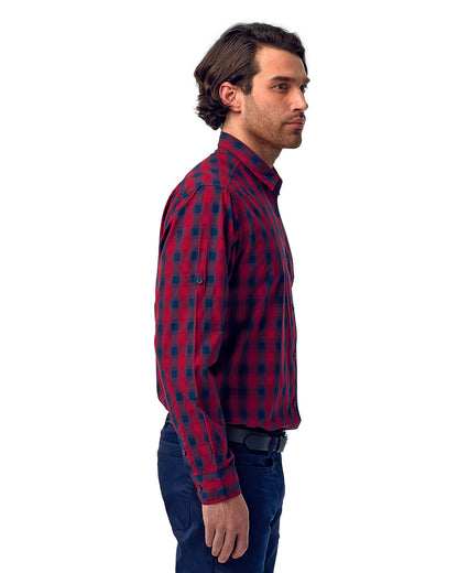 Artisan Collection by Reprime Men's Mulligan Check Long-Sleeve Cotton Shirt RP250