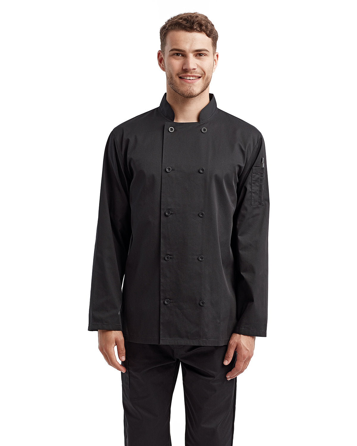 Artisan Collection by Reprime Unisex Long-Sleeve Recycled Chef's Coat RP657