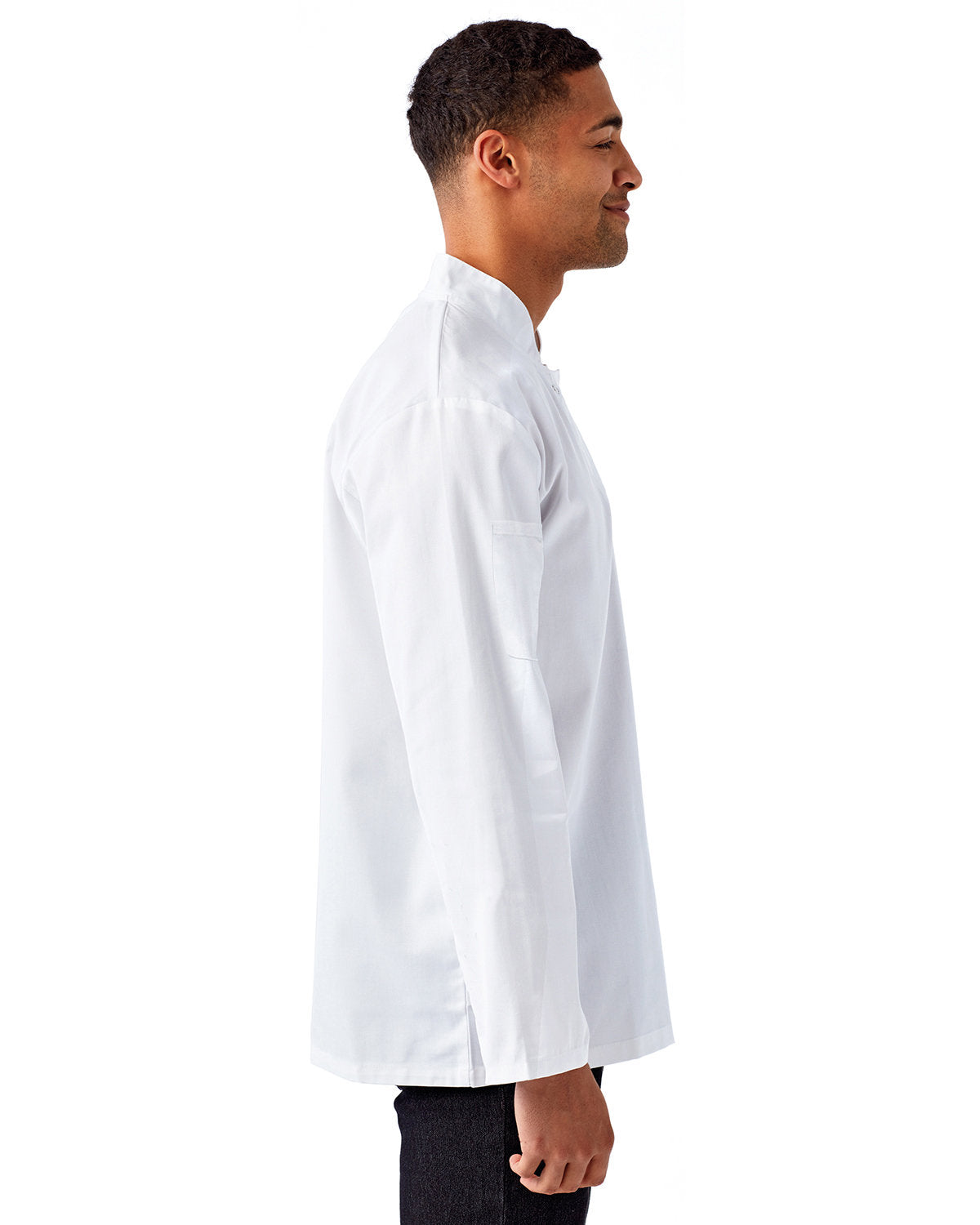 Artisan Collection by Reprime Unisex Studded Front Long-Sleeve Chef's Jacket RP665