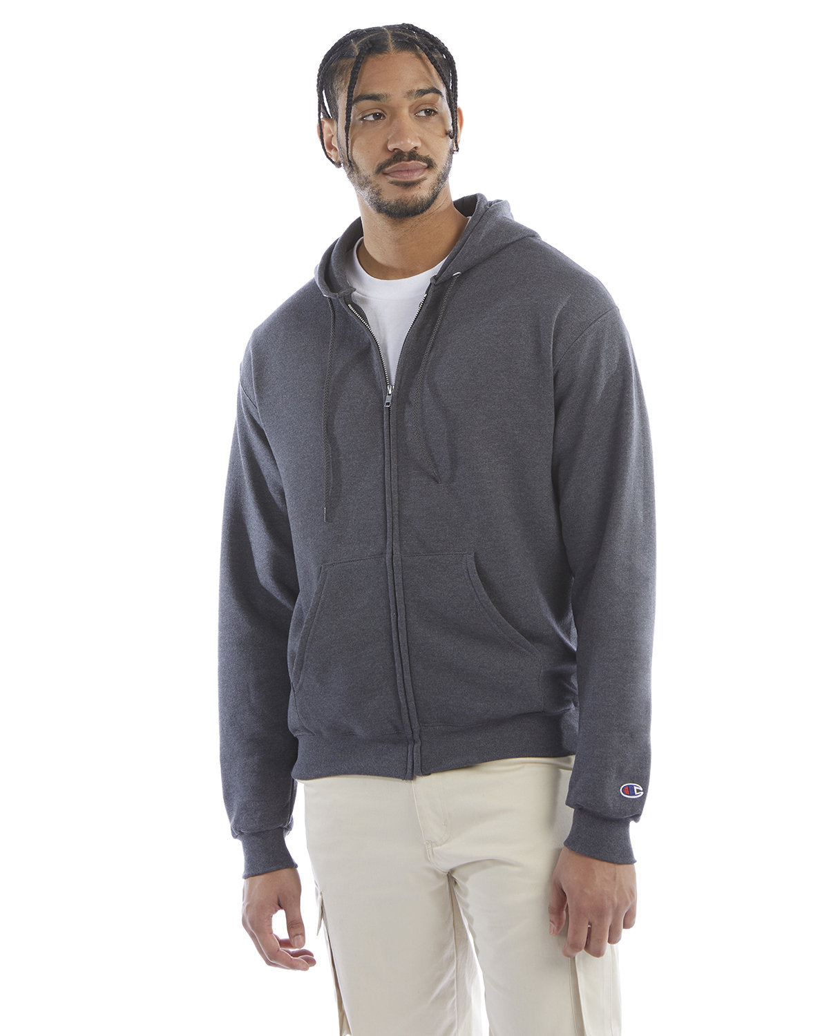 Champion Adult Powerblend® Full-Zip Hooded Sweatshirt S800