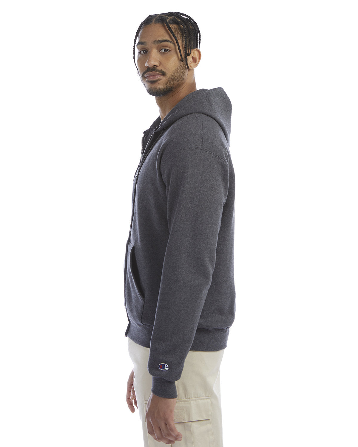 Champion Adult Powerblend® Full-Zip Hooded Sweatshirt S800